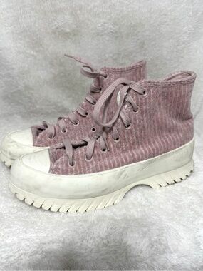Converse Chuck Taylor All Star Lugged 2.0 High Sneakers Light Pink Platform 8